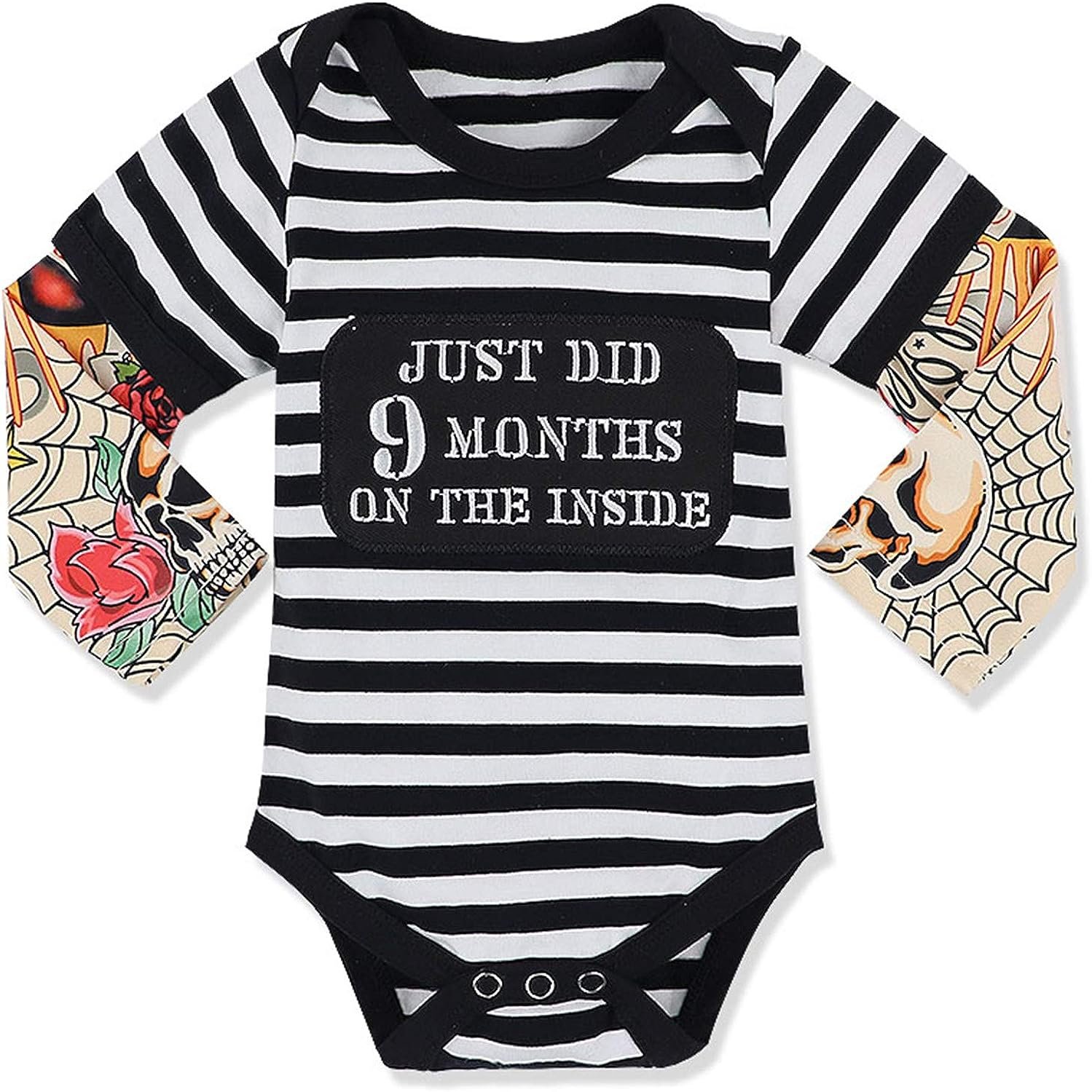Baby Boy Clothes, Letter Print Long Sleeve Romper Baby Clothes for Boy