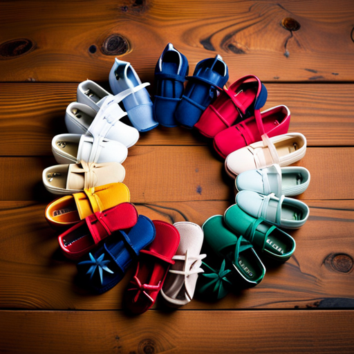  the essence of budget-friendly shopping with an image showcasing a variety of adorable baby shoes in size 12-18 months