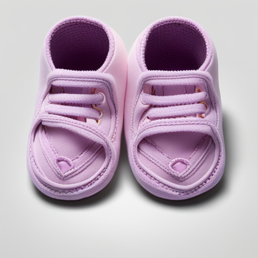 An image of a baby's feet comfortably nestled in a pair of 4