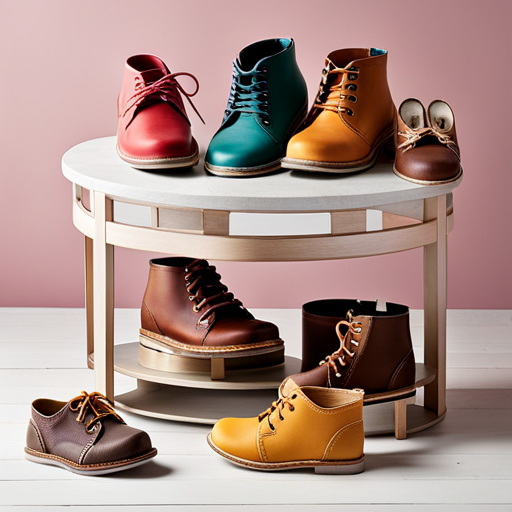 An image featuring a vibrant display of baby shoes in various styles and designs