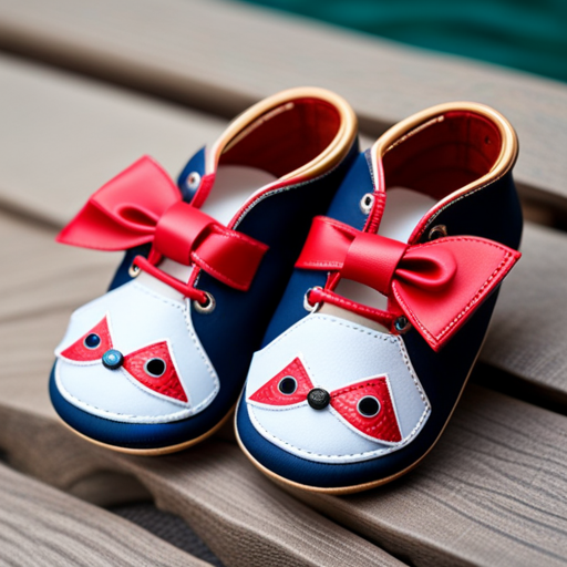 An image showcasing a pair of trendy baby shoes for new walkers