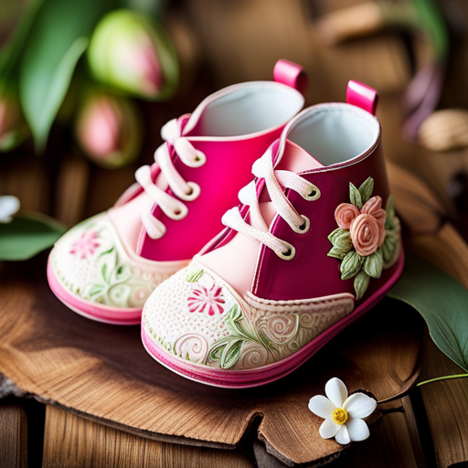 A captivating image showcasing adorable baby girl shoes in various cute and stylish designs