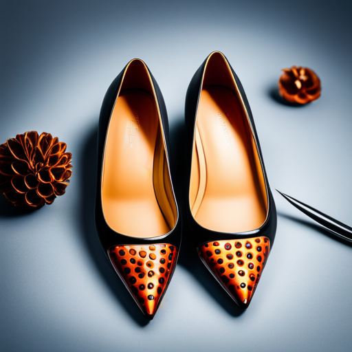 An image showcasing a pair of exquisite leopard print flats