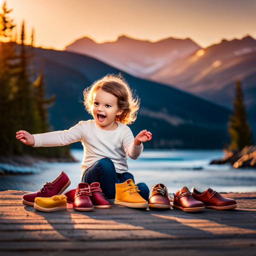 An image showcasing the diverse materials that make wavy baby shoes a must-have