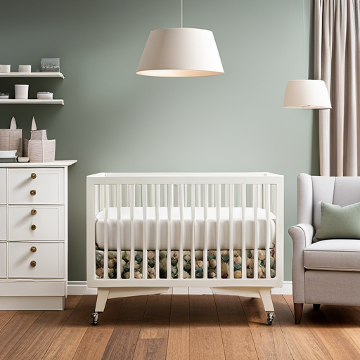 An image capturing a serene baby sleep environment in a crib