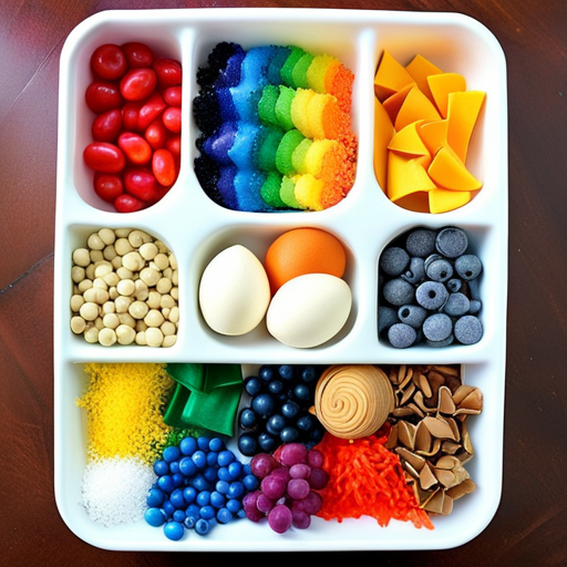 An image showcasing a colorful and engaging DIY baby sensory bin
