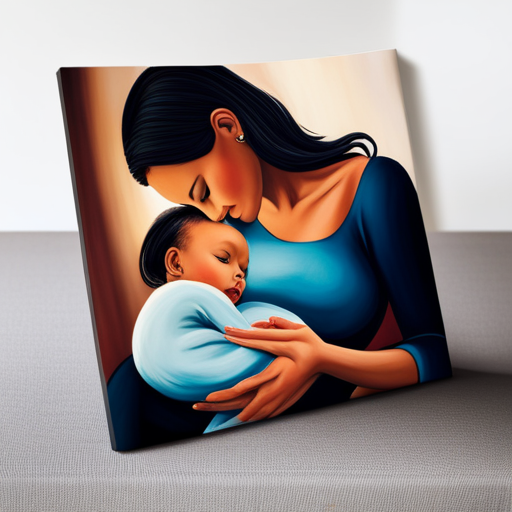 An image capturing the tender moment of a mother cradling her contented toddler while nursing, showcasing the physical and emotional benefits of extended breastfeeding through serene expressions, intimate connection, and nourishing bond