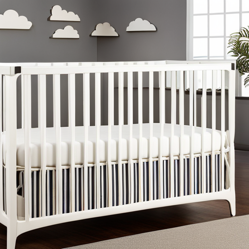 An image showcasing a babyproofed nursery with corner protectors on furniture, outlet covers, cabinet locks, and a securely anchored crib with a breathable mattress