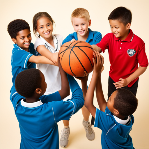 An image showcasing a diverse group of children actively participating in a range of extracurricular activities, such as sports, music, art, and science, reflecting their enthusiasm and passion for expanding their educational horizons