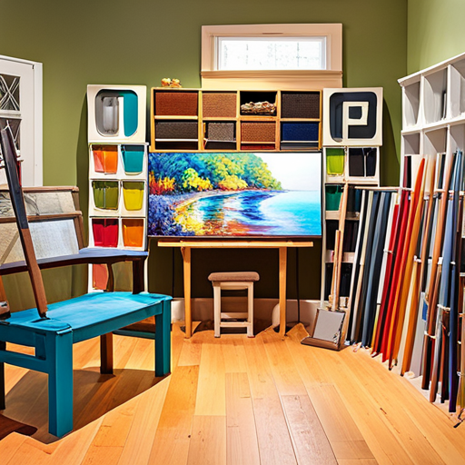 An image of a cozy living room transformed into a vibrant art studio, with a table covered in colorful paints, brushes, and unfinished DIY projects scattered all around, inspiring quality time beyond games
