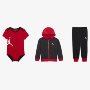 Baby Jordan 3 Piece Set Red
