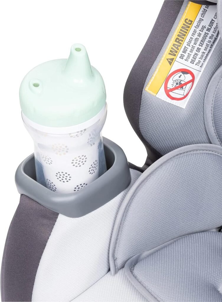 Baby Trend Cover Me 4-in-1 Infant Toddler Convertible Car Seat with Adjustable/Removable Canopy for Sun Protection  2 Cup Holders, Stormy
