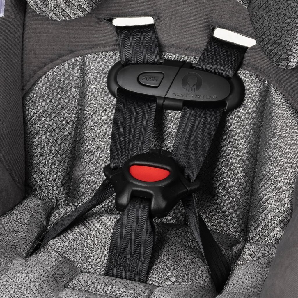 Evenflo Tribute 5 Convertible Car Seat, 2-in-1, Saturn Gray, 18.5x22x25.5 Inch (Pack of 1)