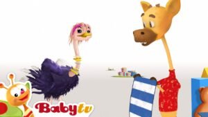 Gee-Raffa - Ostrich and the Towel  🤩| Summer Fun 😎 | Cartoons for Kids @BabyTV