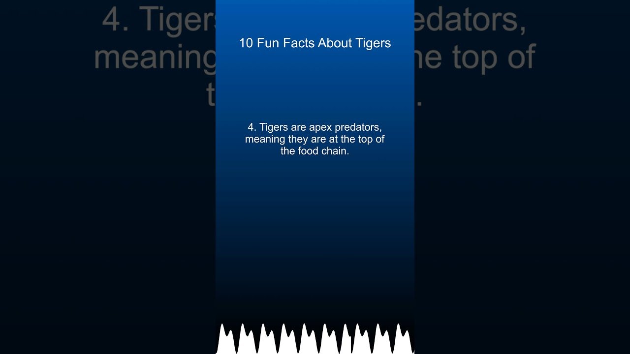 10 Fun Facts About Tigers