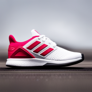 An inviting image of a pair of Adidas baby shoes, showcasing their vibrant colors, soft and cushioned soles, and adorable design