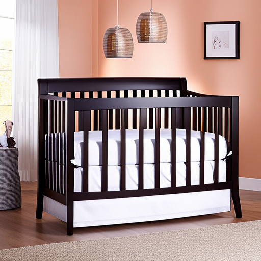 An image showcasing five modern, wallet-friendly baby cribs in a variety of charming colors and designs