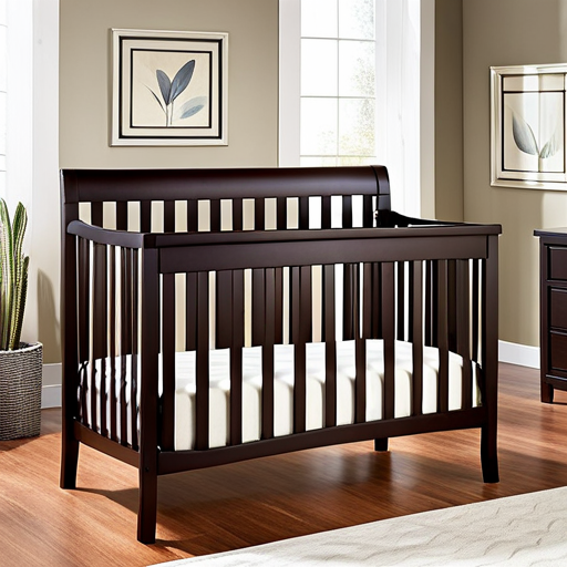 An image showcasing a cozy nursery with a charming, sturdy baby crib under $100