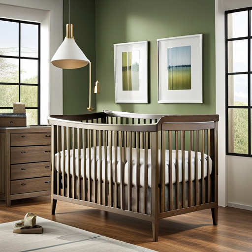 An image showcasing the top 5 affordable baby cribs for sale under $100