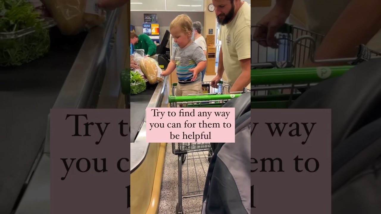 baby helping daddy in buying groceries 🎥 addie_kelley_