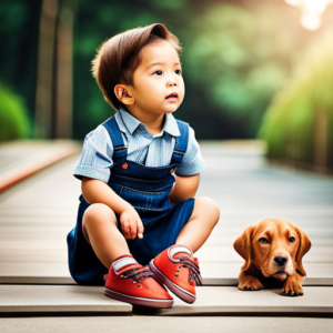 An image showcasing a pair of vibrant, 12-18 months baby shoes