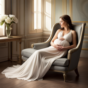 An image showcasing a serene bedroom scene with soft, ambient lighting