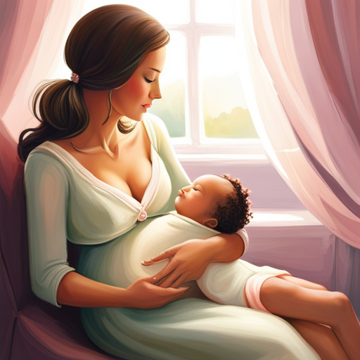 An image showcasing the beauty of motherhood: A serene silhouette of a pregnant woman, gently cradling her belly, surrounded by a soft, ethereal glow, conveying the joy, love, and strength found in embracing the journey of motherhood
