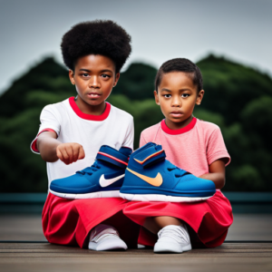 Nike Baby Shoes 1 An image showcasing a pair of vibrant Nike baby shoes, designed with soft, breathable fabric and a secure velcro strap