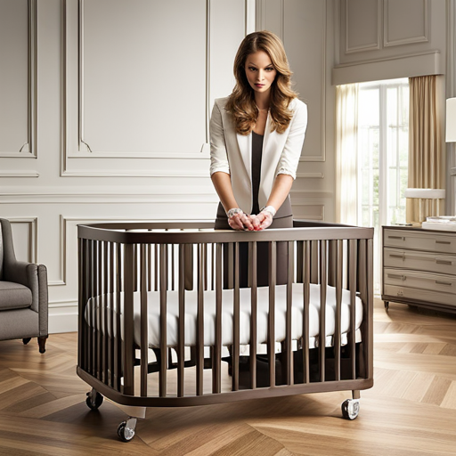 An image showcasing a step-by-step visual guide to assembling a safe baby crib