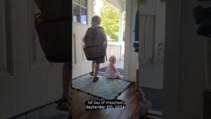 1st day of pre school 🎥 thesamantharobertson