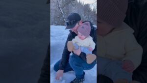 baby enjoying snow 🎥 harperthedarper