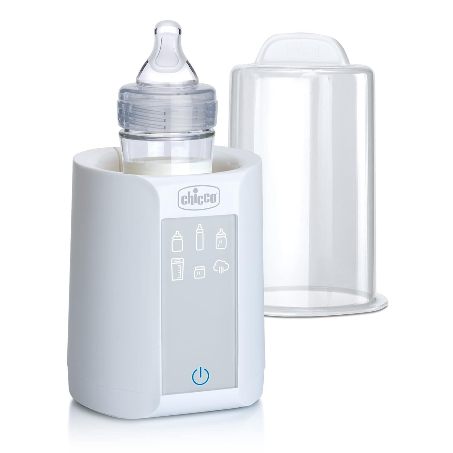 Chicco Digital Bottle Warmer  Sterilizer for Baby Bottles, Baby Food Jars, and Milk Bags | Eliminates 99.9% of Germs | 4 Heating Options | Digital Touchscreen| Automatic Shut-Off  Sound Alert