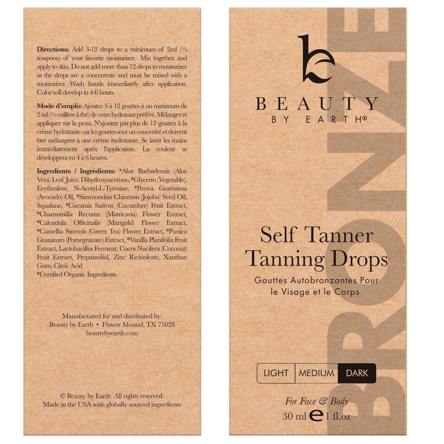 Self Tanner Drops for Face Tanner, Sunless Tan, Body  Face Self Tanner Drops, Face Tanning Drops to Make Self Tanner Face Self Tanning Lotion, Tan Drops for Face Tan