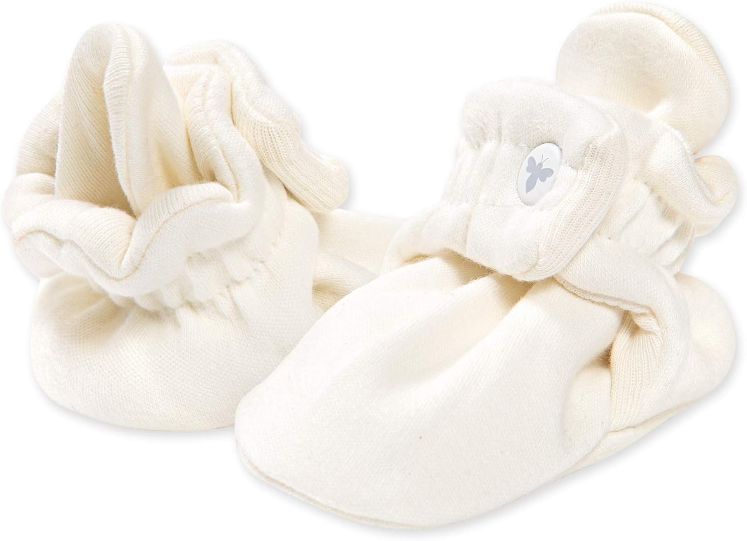 Burts Bees Baby Boys Baby Booties, Organic Cotton Adjustable Infant Shoes Slipper Sock