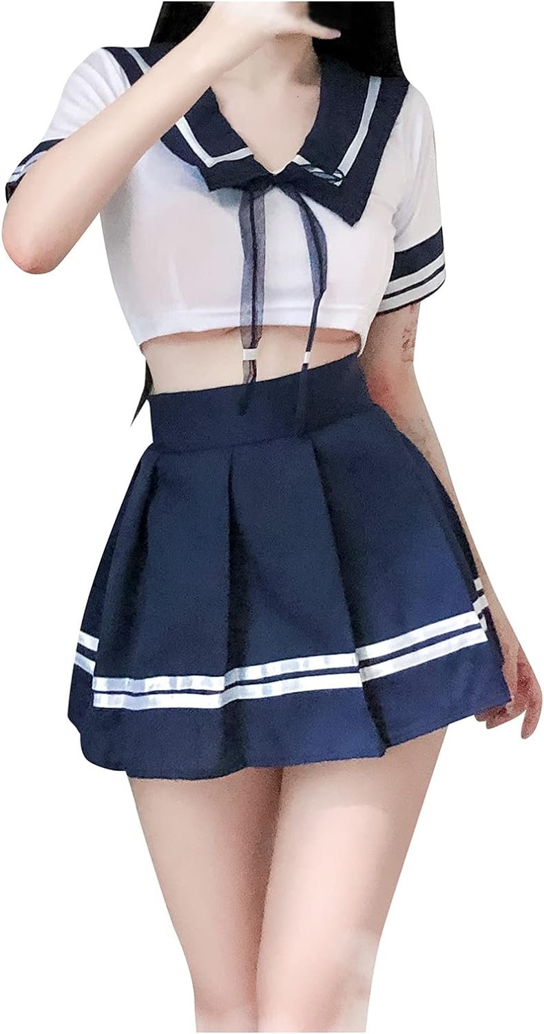 Miniskirt Outfit school girl for Women Women Sexy Ladies Lace Dress Womens Maternity Lingerie Set