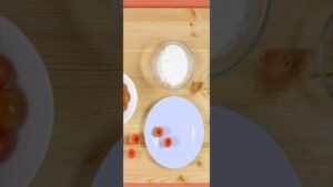 Chef Momento's Cheesy Delight! 🍅🧀 Stuffed Cheery Tomatos! 😋👨‍🍳 #shorts