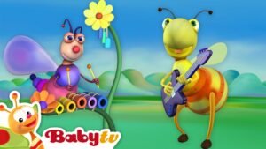 Rock 'n' Roll' with the Bugs  🐞 🎸 Music for Kids  🎷 | Kids Songs & Nursery Rhymes @BabyTV