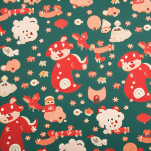 a cozy and vibrant Baby Care Play Mat, adorned with adorable animal illustrations