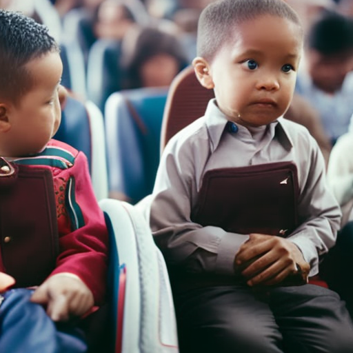 An image showcasing a diverse range of parents asking common questions about booster seats, their expressions reflecting curiosity and concern