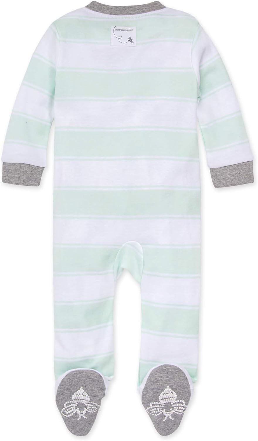 Burts Bees Baby baby-boys Sleep and Play Pjs, 100% Organic Cotton One-piece Zip Front Romper Jumpsuit Pajamas