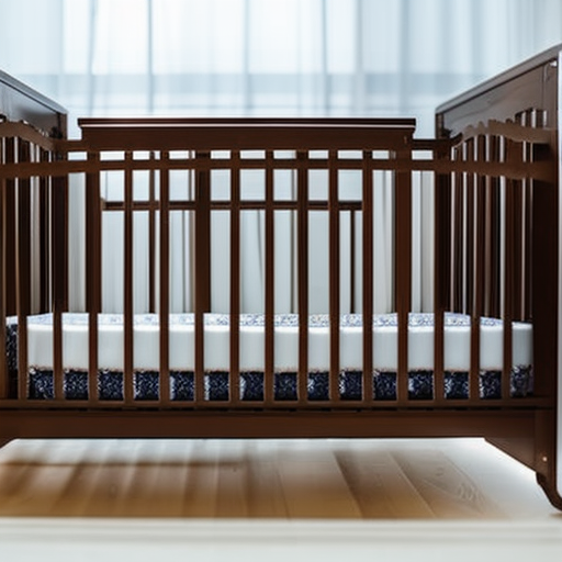 An image showcasing a step-by-step guide on assembling a crib