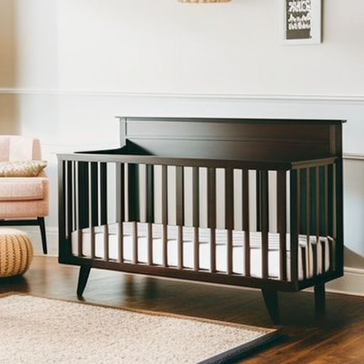An image featuring a cozy nursery with a variety of stylish cribs displayed in a well-lit, spacious room