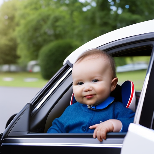 An image showcasing a parent correctly positioning a car seat in the rear-facing position