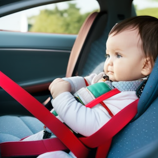 An image showcasing the correct positioning of a car seat