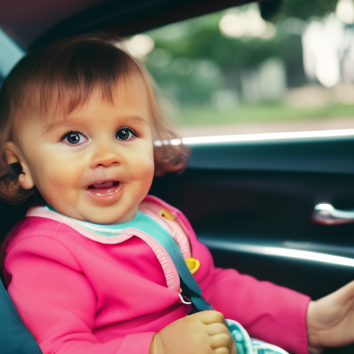 An image showcasing a smiling toddler securely fastened in a forward-facing car seat as their parent confidently adjusts the straps, highlighting the importance of transitioning to a safer seating option