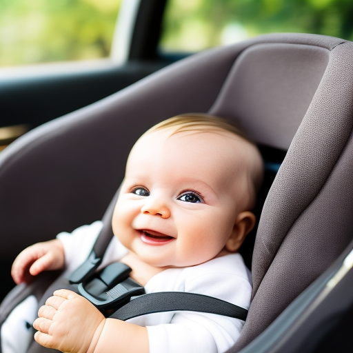 An image showcasing a properly secured baby in a car seat, highlighting the correct placement of the chest clip at armpit level and the secure fastening of the buckle clip, ensuring optimal safety for your little one
