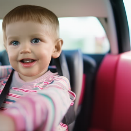 An image showcasing a happy preschooler securely strapped in a properly installed car seat, surrounded by clear safety guidelines, highlighting the significance of car seat safety for preschoolers