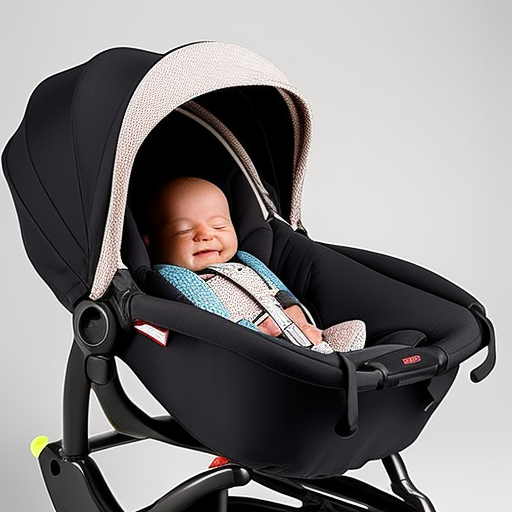 An image showcasing the features of an infant car seat