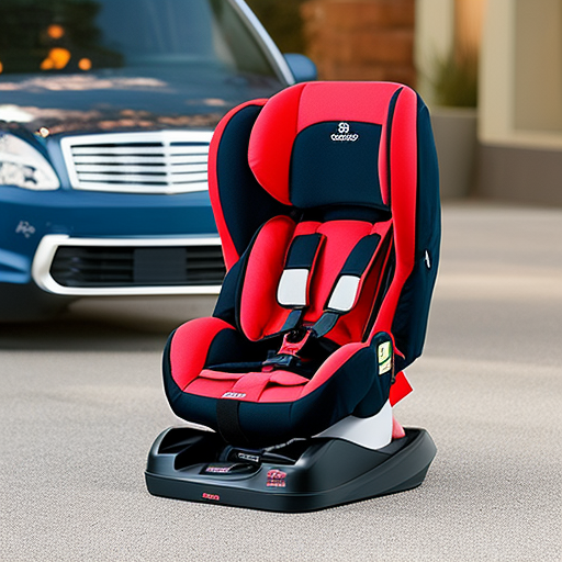 An image showcasing a versatile all-in-one car seat, designed with adjustable features for infants, toddlers, and young children