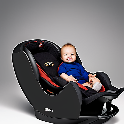 An image showcasing a sleek, versatile combination car seat that seamlessly transitions from a rear-facing infant seat to a forward-facing toddler seat